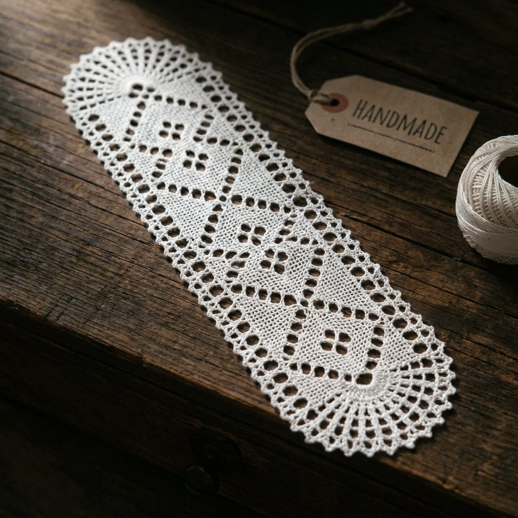 Completed Torchon bookmark