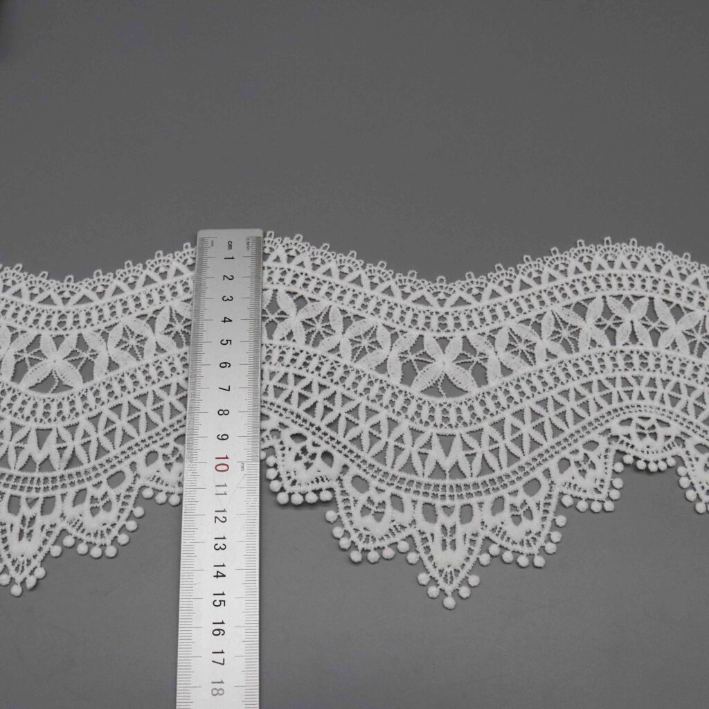 Horizontal ruler placement illustrating spacing and scale of medallion motif design cycle