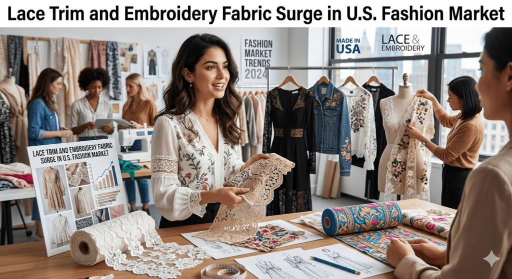 Lace Trim Fabric