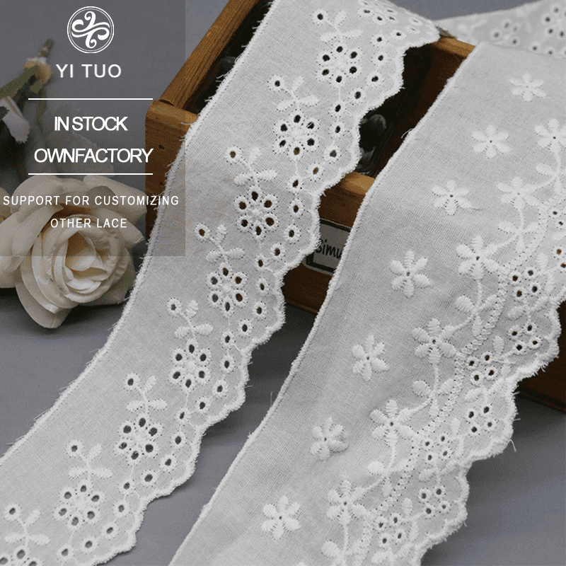 cotton eyelet lace trim
