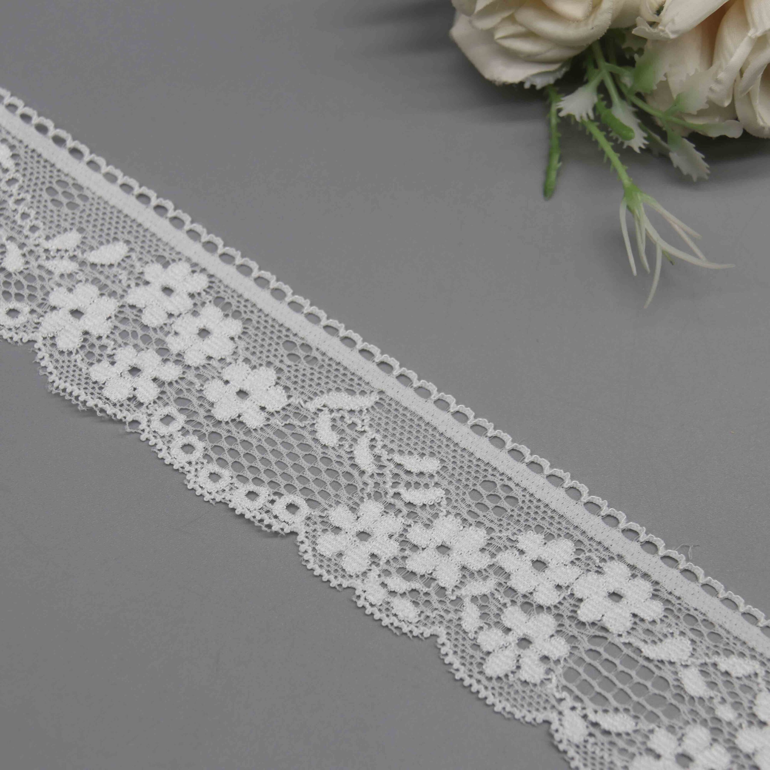 Charming Galloon Lace Trim for Lingerie Straps and Apparel Details - Image 2