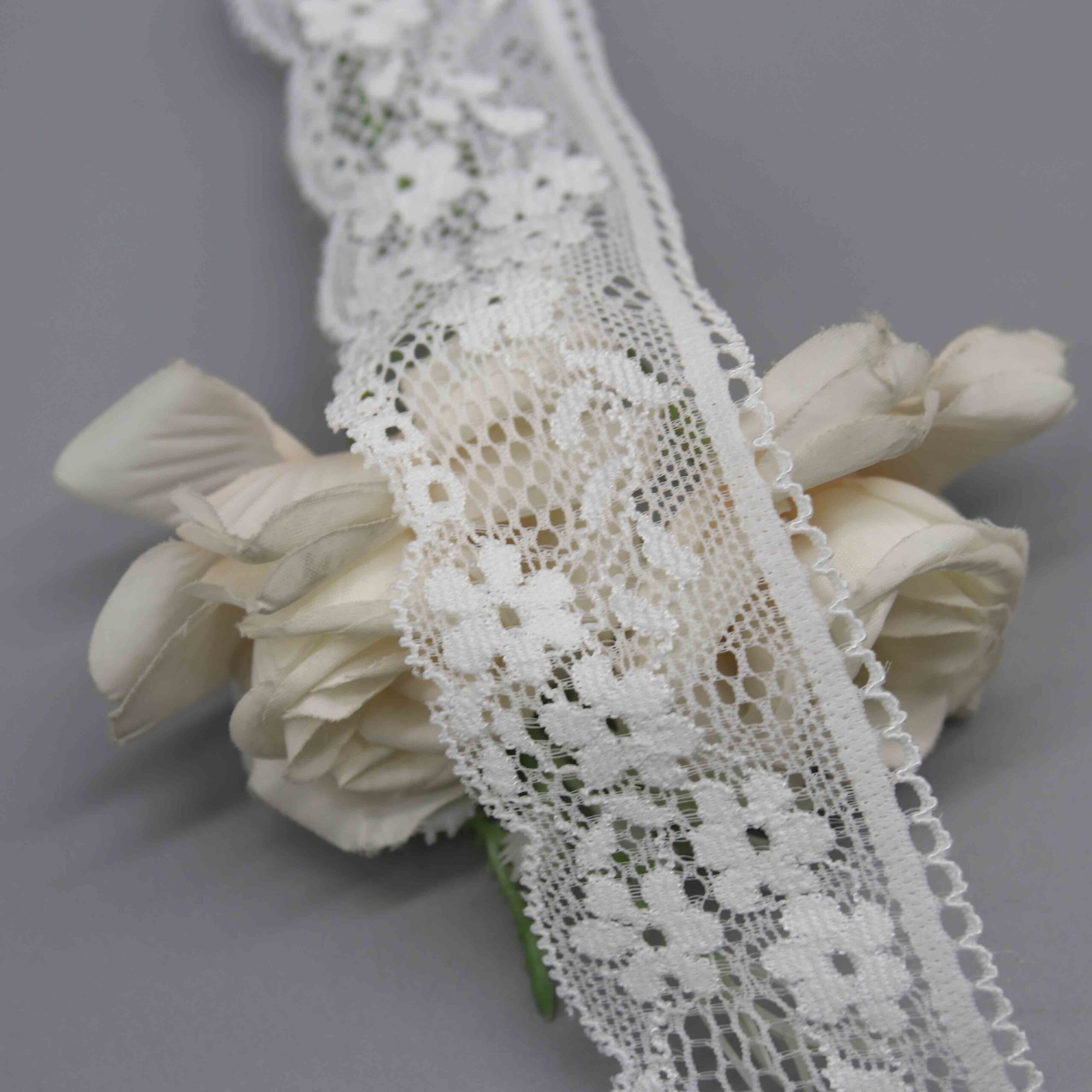 Charming Galloon Lace Trim for Lingerie Straps and Apparel Details - Image 3