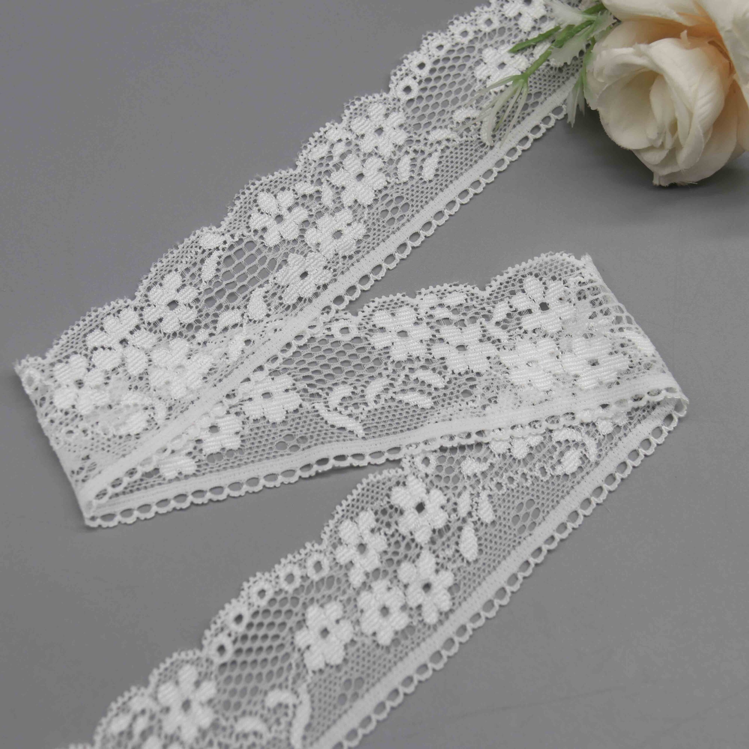 Charming Galloon Lace Trim for Lingerie Straps and Apparel Details - Image 4