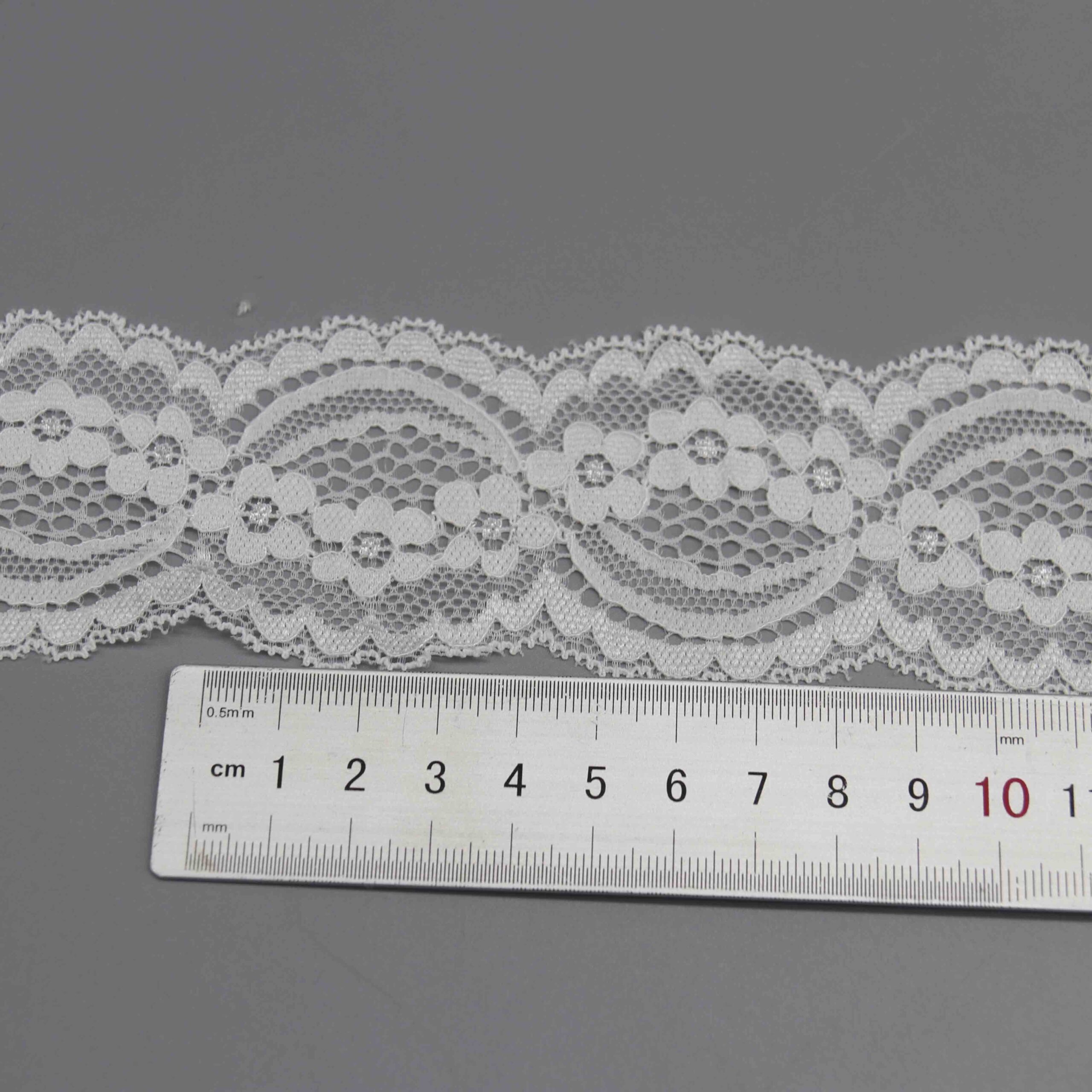 Wide Vintage Stretch Lace Trim for Lingerie Bands and Apparel Overlays - Image 4