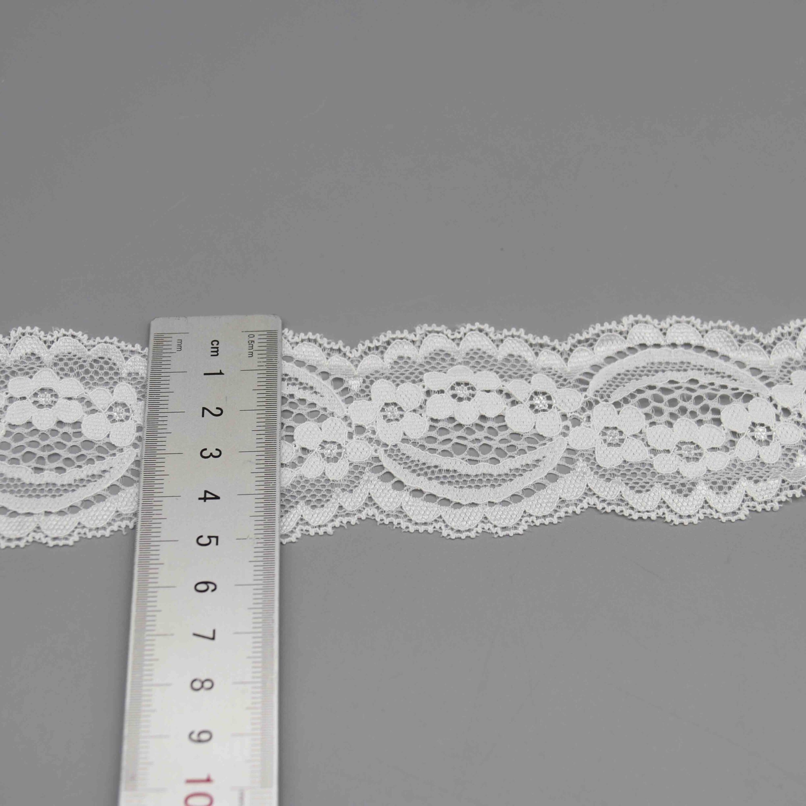 Wide Vintage Stretch Lace Trim for Lingerie Bands and Apparel Overlays - Image 5
