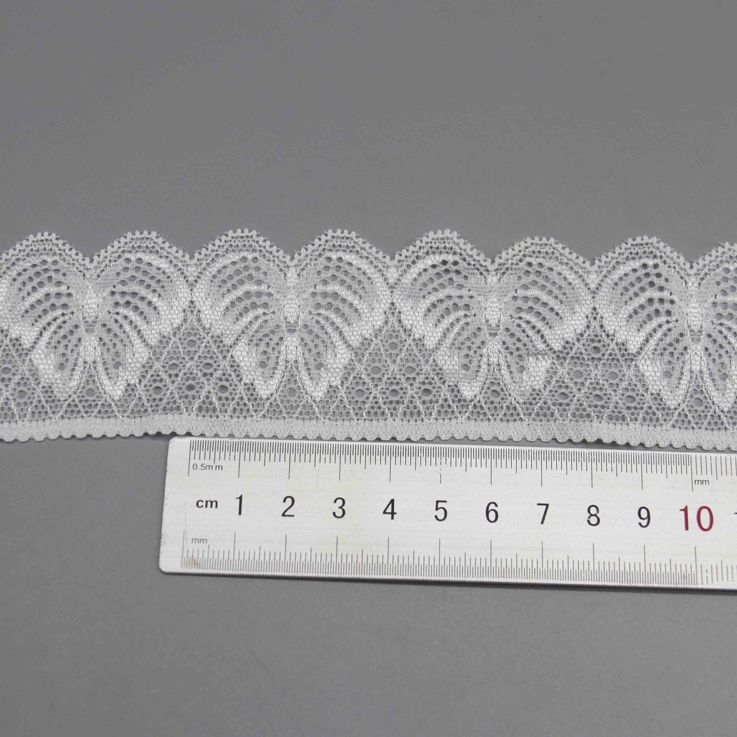 4.6cm Scalloped Stretch Lace Trim for Lingerie and Apparel Edging - Image 5