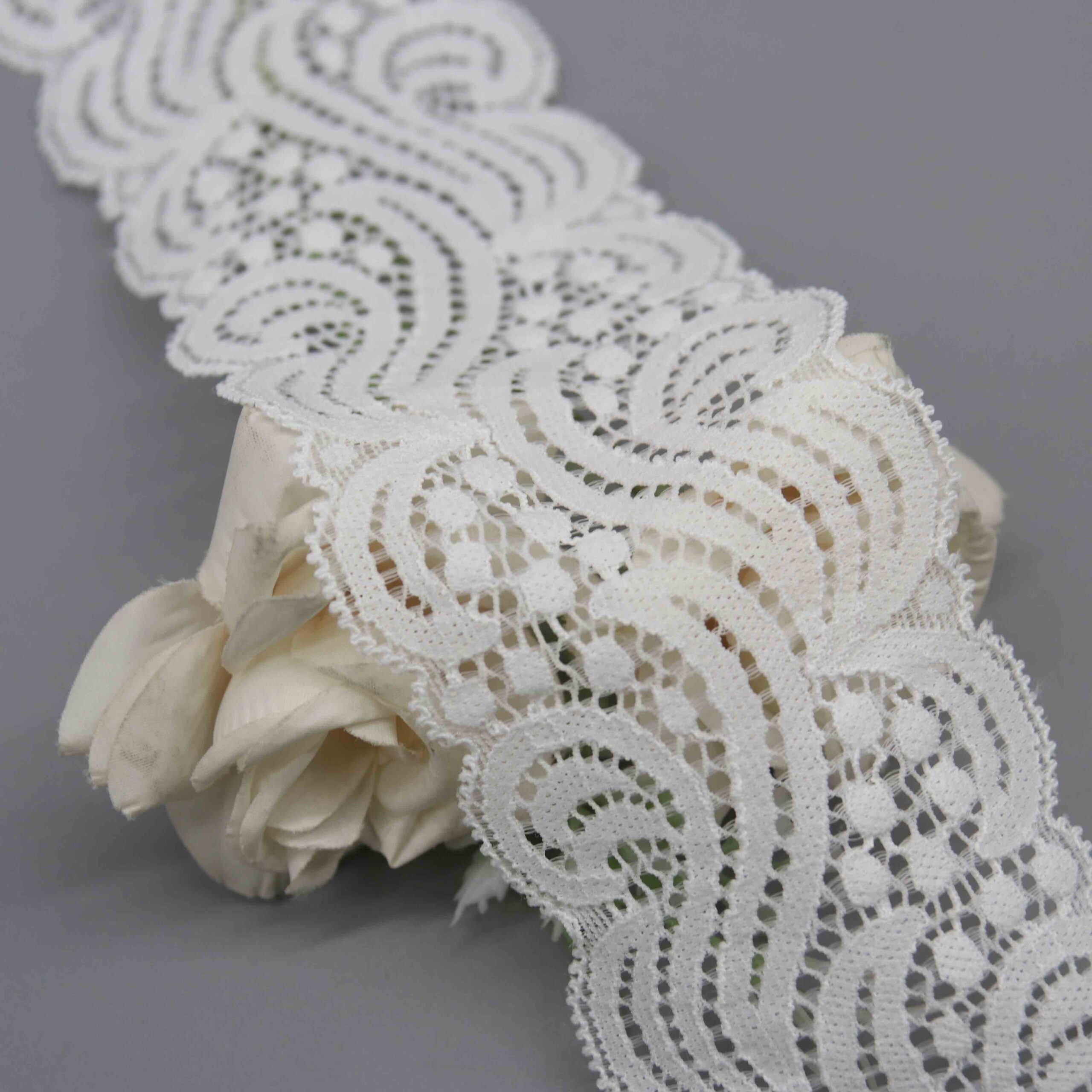Graphic Swirl Wide Stretch Lace for Statement Lingerie Bands and Apparel - Image 3