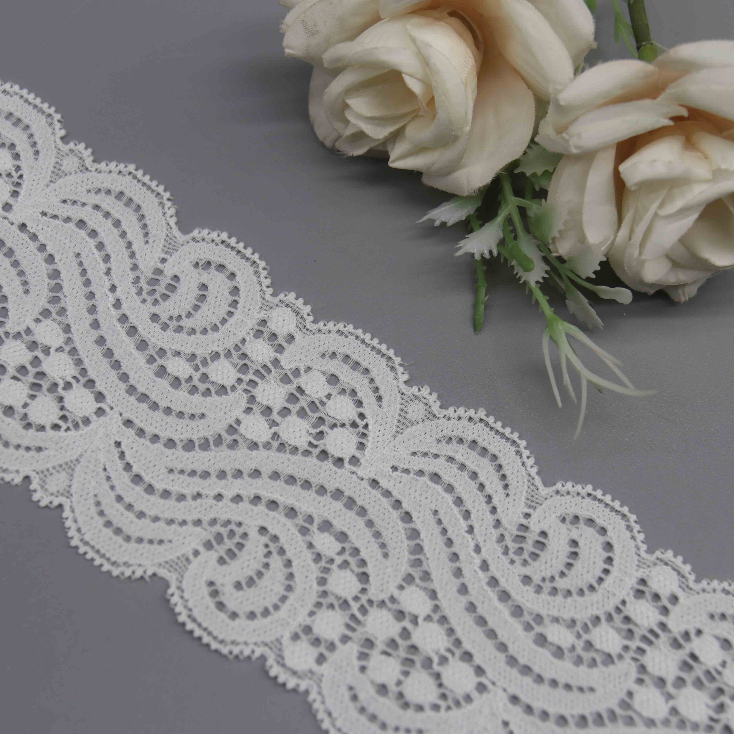 Graphic Swirl Wide Stretch Lace for Statement Lingerie Bands and Apparel - Image 4
