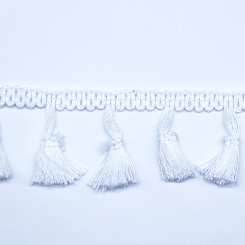 Tassel fringe trim with measurement ruler showing 4.5cm full length.