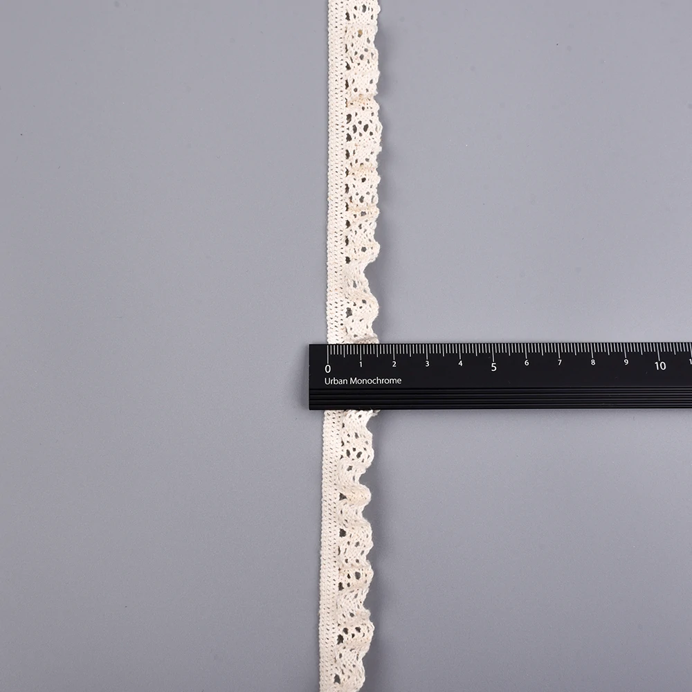 Ruffle Frill Cotton Spandex Stretch Crochet Lace Trim